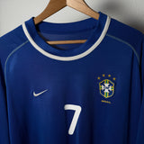 Brasilien 2000 Auswärtstrikot – Ronaldinho #7 – Nike (vermutlich 2XL)