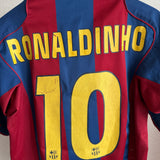 🔵🔴 FC Barcelona 2004/05 Heimtrikot – Ronaldinho #10 – Nike