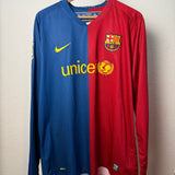FC Barcelona 2008/09 Heimtrikot Langarm – Messi #10 – XL