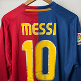FC Barcelona 2008/09 Heimtrikot Langarm – Messi #10 – XL