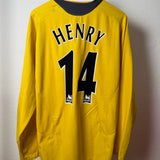 Arsenal London 2005/06 Auswärtstrikot – Nike – HENRY #14 – Langarm (L)