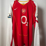 Arsenal London 2004/05 Heimtrikot – Nike – HENRY #14 – Langarm (XL)
