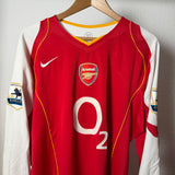 Arsenal London 2004/05 Heimtrikot – Nike – HENRY #14 – Langarm (XL)