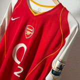Arsenal London 2004/05 Heimtrikot – Nike – HENRY #14 – Langarm (XL)