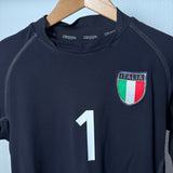 🇮🇹 Italien 2002 Torwarttrikot – Gianluigi Buffon #1 – Kappa (L / fällt wie M aus)