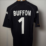 🇮🇹 Italien 2002 Torwarttrikot – Gianluigi Buffon #1 – Kappa (L / fällt wie M aus)