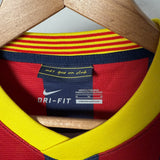 🔵🔴 FC Barcelona 2013/14 Heimtrikot Langarm – Lionel Messi #10 – Nike (M)