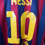🔵🔴 FC Barcelona 2013/14 Heimtrikot Langarm – Lionel Messi #10 – Nike (M)