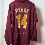 Arsenal London 2005/06 Heimtrikot „Highbury“ – Nike – HENRY #14 – Langarm –  (XL)