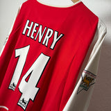 Arsenal London 2002/03 Heimtrikot – Nike – HENRY #14 – Langarm – (XL)
