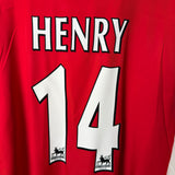 Arsenal London 2002/03 Heimtrikot – Nike – HENRY #14 – Langarm – (XL)