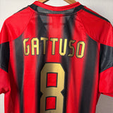 AC Mailand 2004/05 Heimtrikot – adidas – GATTUSO #8 (L)