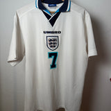 England 1996 Heimtrikot – David Beckham #7 – Umbro (XL)