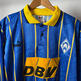 Werder Bremen 1995/96 Auswärtstrikot – Puma – BEIERSDORFER #12 – Langarm (XL)