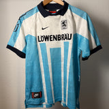 TSV 1860 München 1996/97 Heimtrikot – Nike – mit Unterschriften (Kindergröße XL / Erwachsene S)