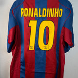 FC Barcelona 2004 Trikot – Ronaldinho (#10) – XL