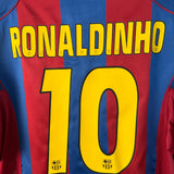 FC Barcelona 2004 Trikot – Ronaldinho (#10) – XL