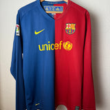 FC Barcelona 2008/09 Heimtrikot Langarm – Messi #10 – L