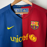 FC Barcelona 2008/09 Heimtrikot Langarm – Messi #10 – L