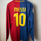 FC Barcelona 2008/09 Heimtrikot Langarm – Messi #10 – L
