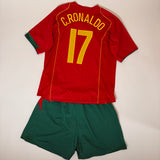 Portugal EM 2004 Heimtrikot + Shorts Set – Nike – C. RONALDO #17 (L)