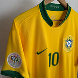 🇧🇷 Brasilien 2006 Heimtrikot – Ronaldinho #10 – Nike (XL)