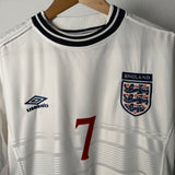 England 2002 Heimtrikot – David Beckham #7 – Umbro (M)