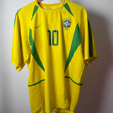 Brasilien / Brazil 2002 Heimtrikot – Rivaldo #10 – Nike (L)