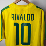 Brasilien / Brazil 2002 Heimtrikot – Rivaldo #10 – Nike (L)
