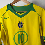Brasilien 2004 Heimtrikot – Nike – RONALDINHO #10 (M)