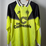 BVB Borussia Dortmund 1990/91 Langarmtrikot – Die Continentale – M