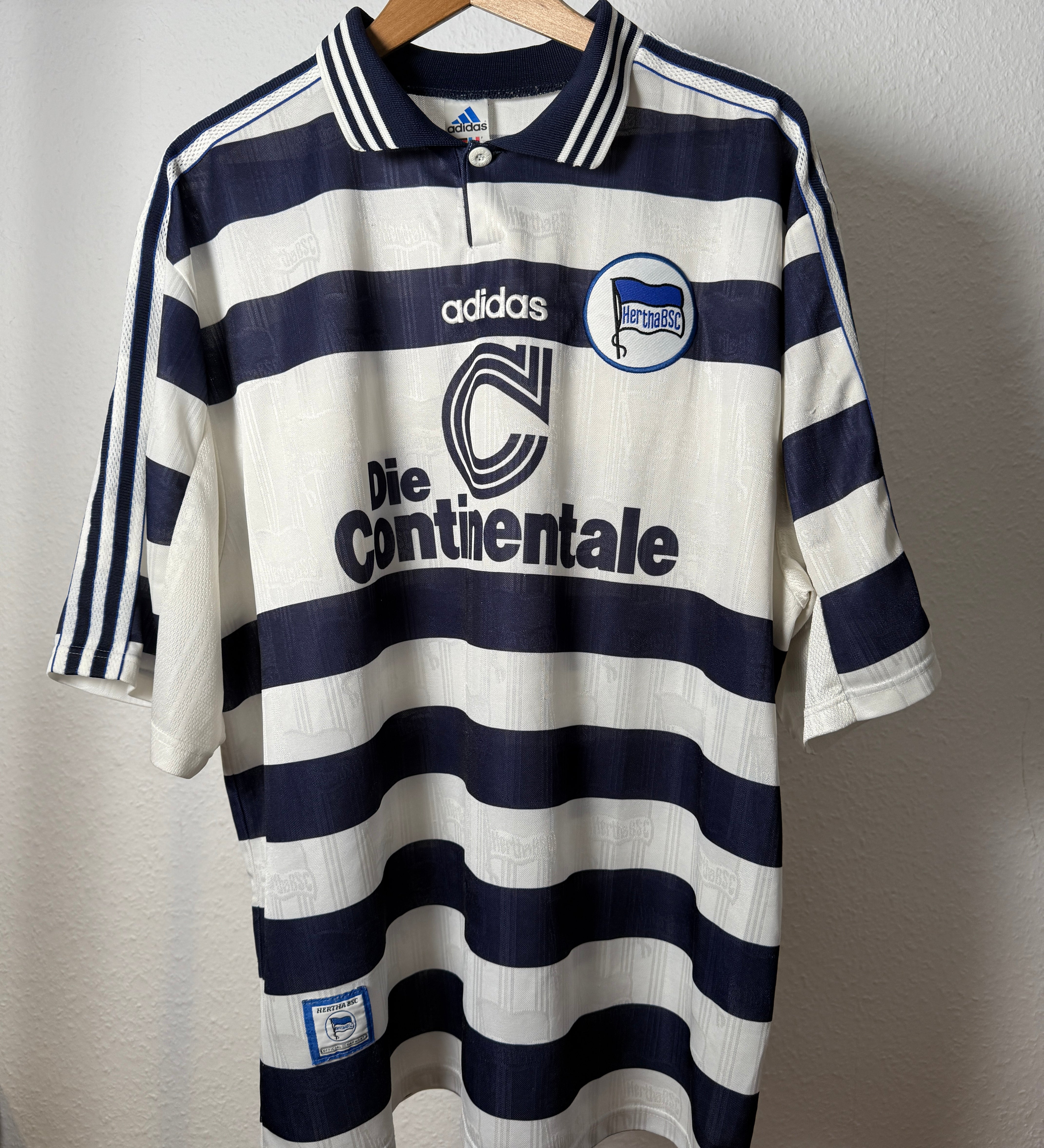 Hertha BSC – 1997/98 Heimtrikot – adidas – XXL