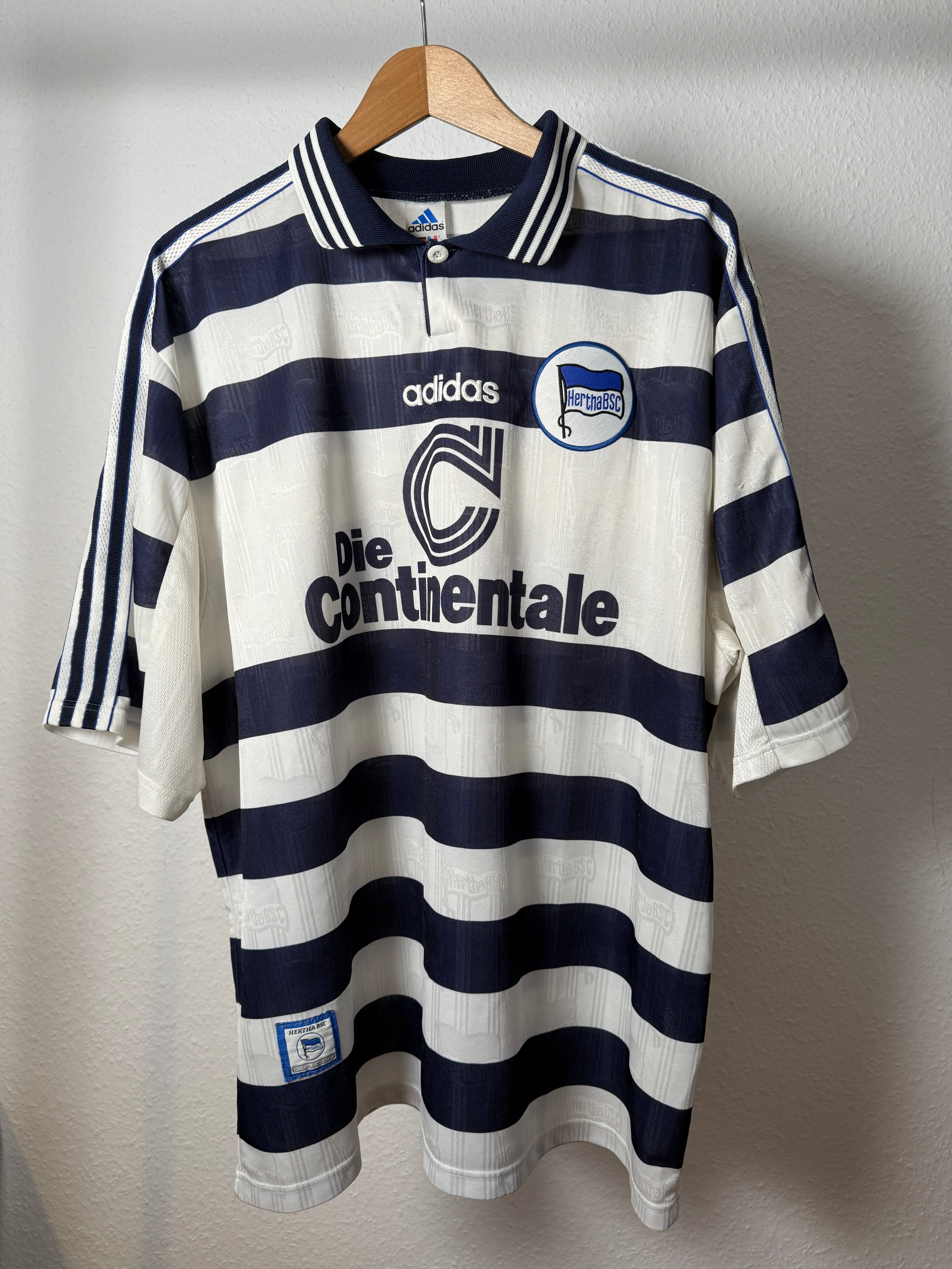 Hertha BSC – 1997/98 Heimtrikot – adidas – XXL
