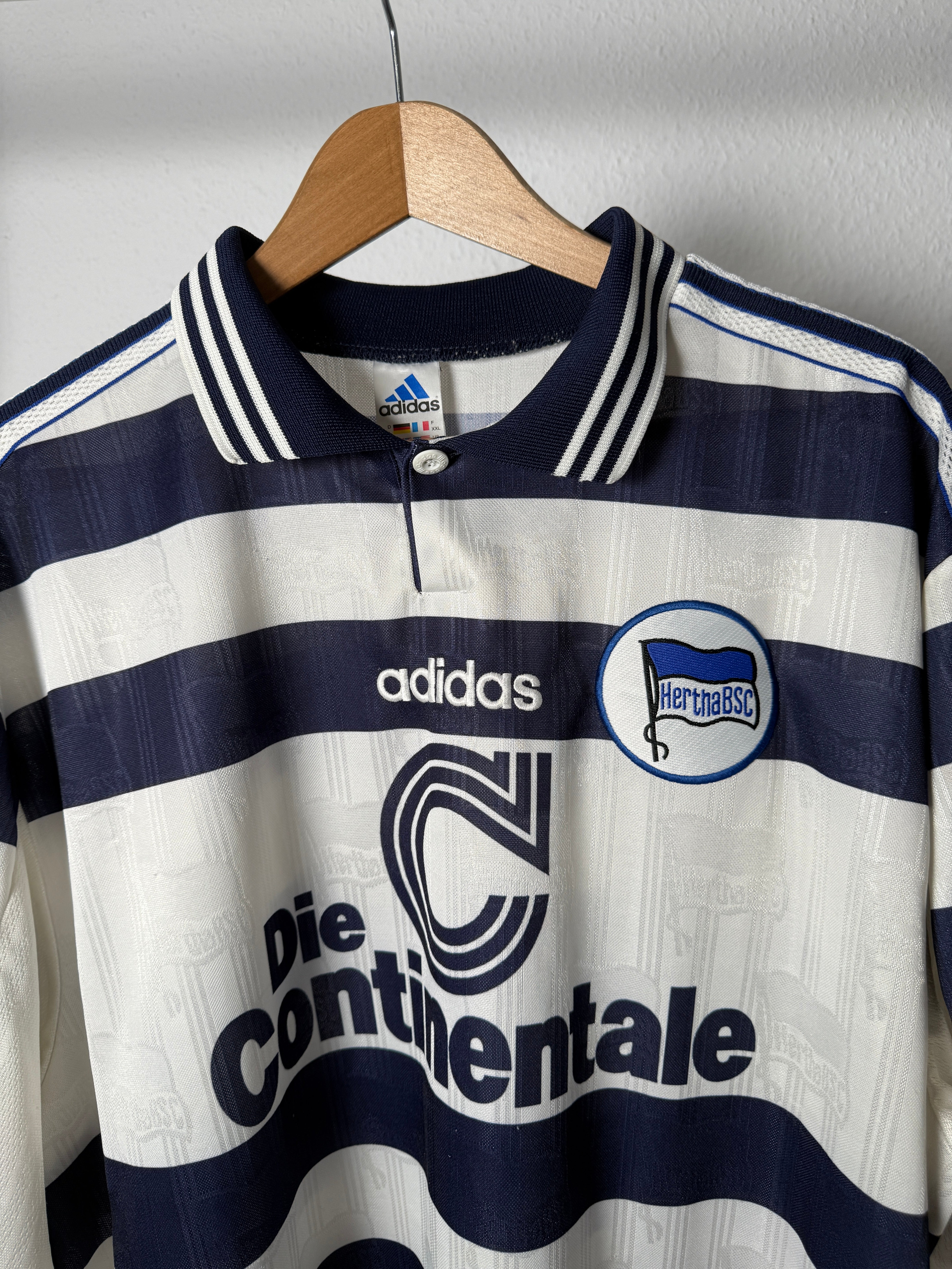 Hertha BSC – 1997/98 Heimtrikot – adidas – XXL