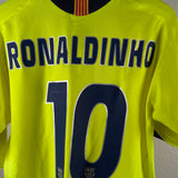 FC Barcelona 2005/06 Auswärtstrikot – Ronaldinho (#10) – Größe L
