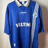 DEFEKT! FC Schalke 04 1997/98 Heimtrikot – adidas – Veltins (XXL)