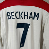 England 2004 Heimtrikot Langarm – Umbro (M) – Beckham #7