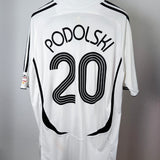 Deutschland DFB 2006 WM Heimtrikot – Adidas (XL) – Podolski #20