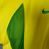 Spielerversion! Brasilien 2002 Heimtrikot – Nike (XXL) – Ronaldinho #11