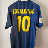 FC Barcelona 2004/05 Auswärtstrikot – Ronaldinho #10 (M/L)