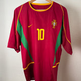 Portugal 2002 Heimtrikot – Rui Costa #10 – Größe XL
