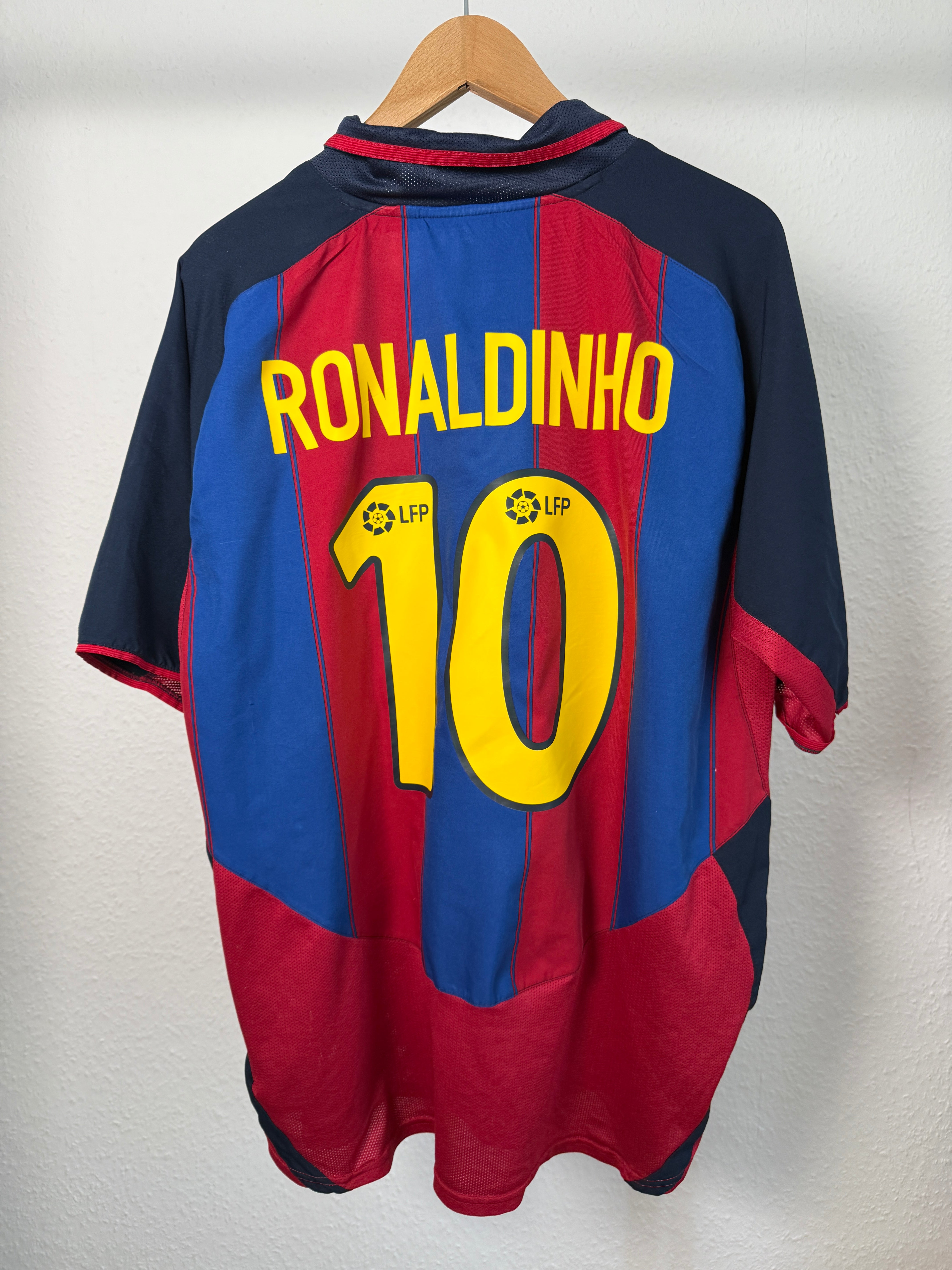 FC Barcelona 2003/04 Heimtrikot – Ronaldinho #10 – Foto 8