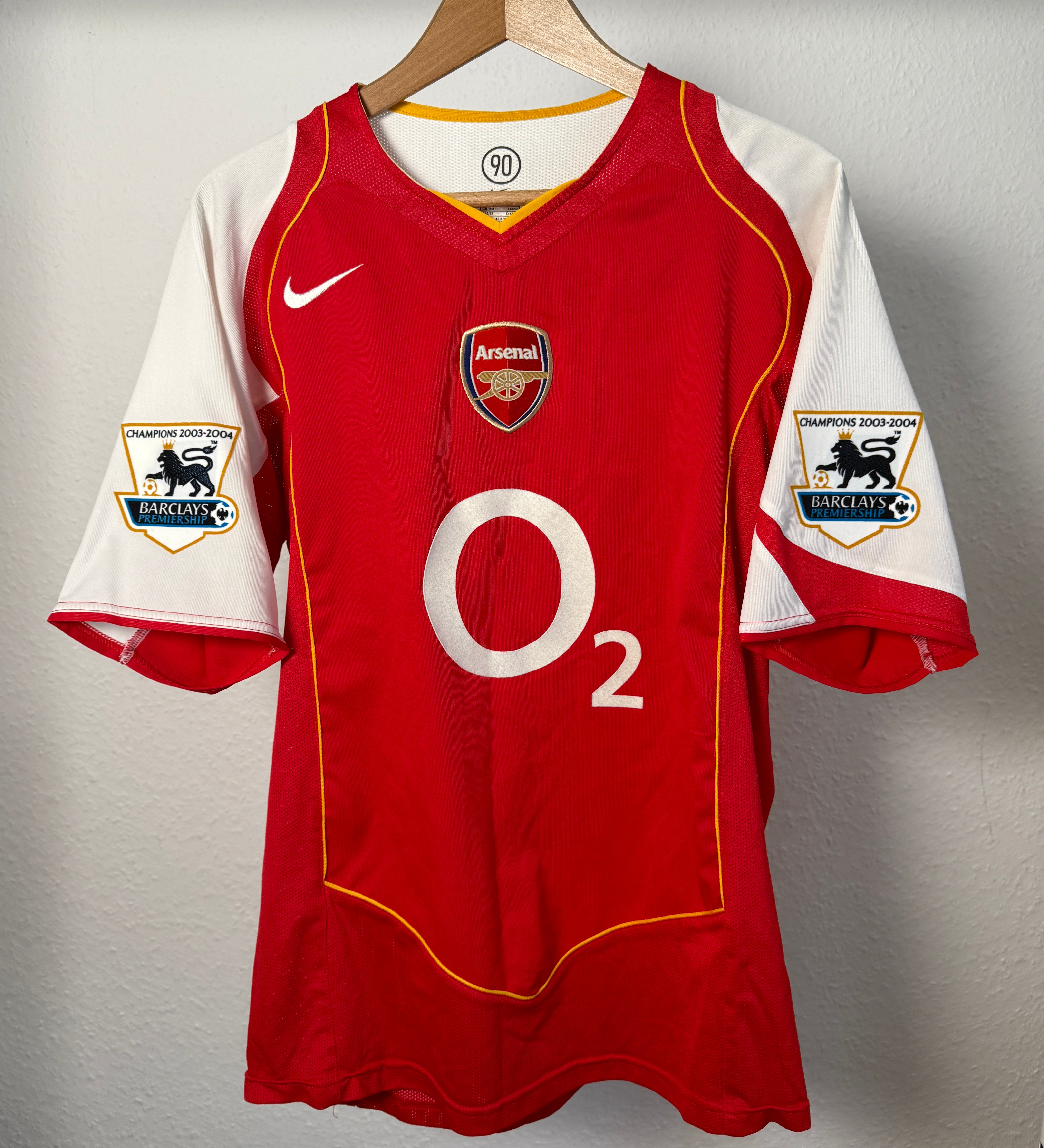 Arsenal FC 2004/05 Heimtrikot – Dennis Bergkamp #10 – M – IMG_2676.JPG