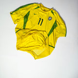 Spielerversion! Brasilien 2002 Heimtrikot – Nike (XXL) – Ronaldinho #11