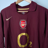 Arsenal FC 2005/06 Burgundy Heimtrikot – Highbury Edition – Größe XL