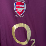 Arsenal FC 2005/06 Burgundy Heimtrikot – Highbury Edition – Größe XL