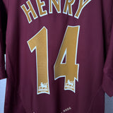 Arsenal FC 2005/06 Burgundy Heimtrikot – Highbury Edition – Größe XL