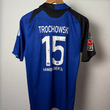 Hamburger SV 2008/09 Auswärtstrikot – Trochowski #15 – Kader-Unterschriften – Kindergröße (176 / S)