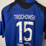 Hamburger SV 2008/09 Auswärtstrikot – Trochowski #15 – Kader-Unterschriften – Kindergröße (176 / S)