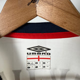 England 2002 Heimtrikot Langarm – David Beckham #7 – Umbro (M)